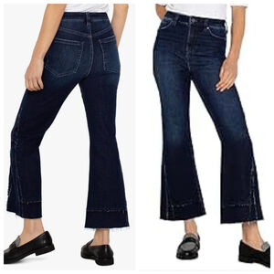 Liverpool Hannah Hi Rise Crop Flare Jeans Raw Hem 8